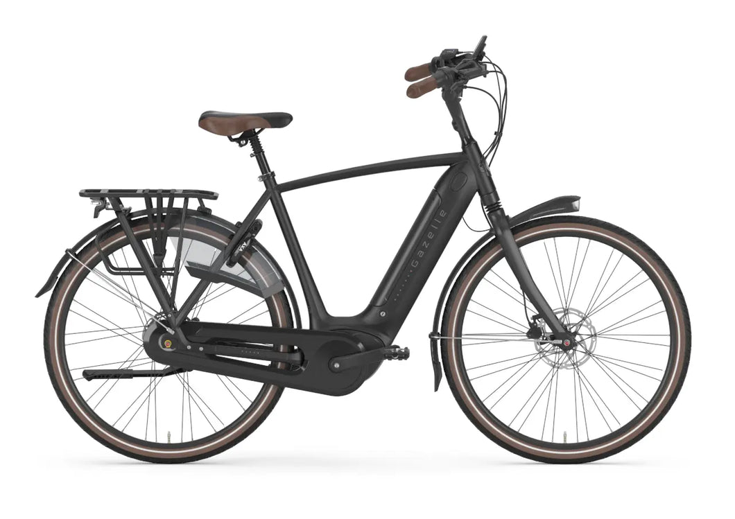 Gazelle Grenoble C8 HMB Elite Sort 2025 Herre 500Wh Gazelle