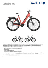 Indlæs billede til gallerivisning Gazelle Ultimate C5+ Meteor Grey 2026 Herre 540Wh Gazelle
