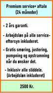 Premium service+ aftale Aros Cykler